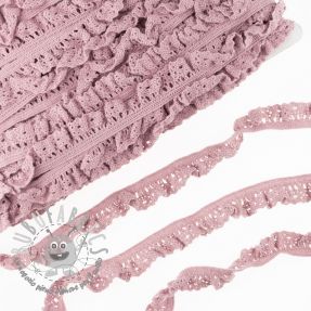 Pizzo di cotone elastico washed pink