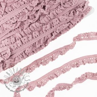 Pizzo di cotone elastico washed pink