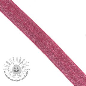 Elastico per bordatura glitter 20 mm fuchsia