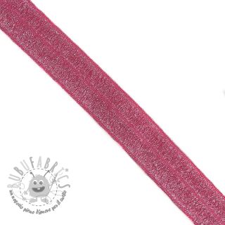 Elastico per bordatura glitter 20 mm fuchsia