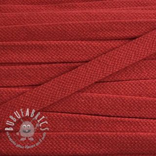 Cordino di cotone piatto 15 mm red