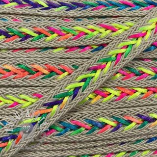 Cordoncino intrecciato in poliestere NEON ecru
