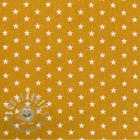 Tessuto di cotone Petit stars ochre