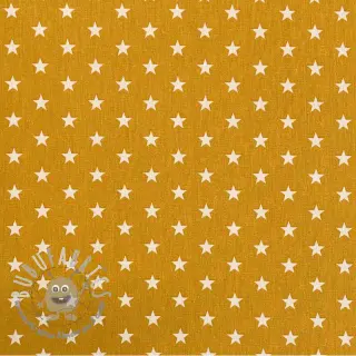 Tessuto di cotone Petit stars ochre