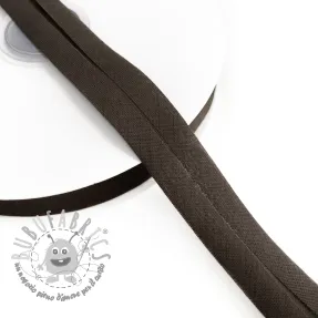 Nastro per bordatura in cotone dark mocha