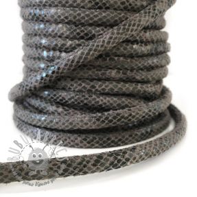 Cordoncino in tessuto scamosciato Snake grey