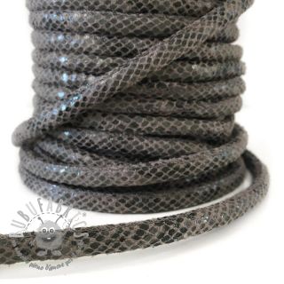 Cordoncino in tessuto scamosciato Snake grey