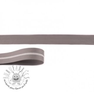 Bordo obliquo in ecopelle grey