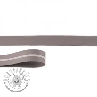 Bordo obliquo in ecopelle grey