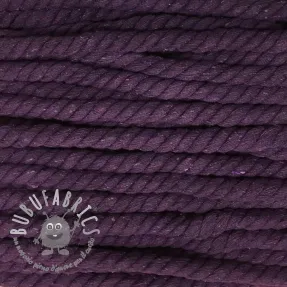 Cordino di cotone ritorto 12 mm purple