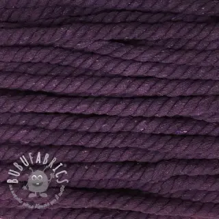 Cordino di cotone ritorto 12 mm purple