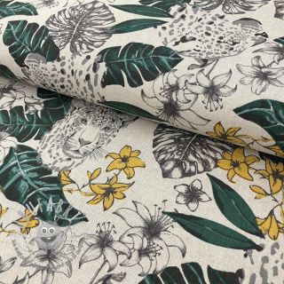 Tessuto decorativo Linenlook Jungle
