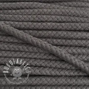 Cordino di cotone 8 mm dark grey