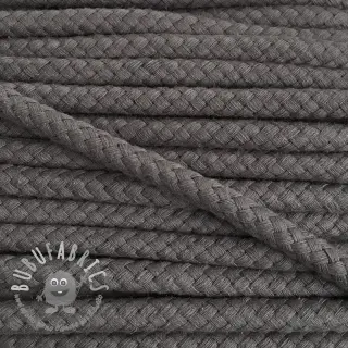 Cordino di cotone 8 mm dark grey