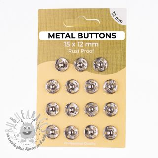 Bottone a pressione METAL 12 mm silver