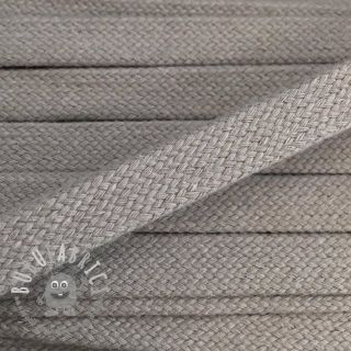 Cordino di cotone piatto 15 mm light grey