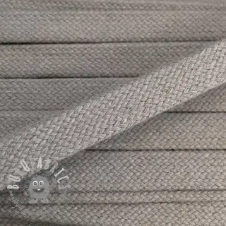 Cordino di cotone piatto 15 mm light grey