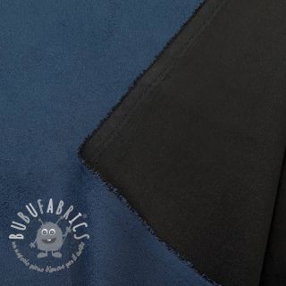 Tessuto scamosciato stretch navy