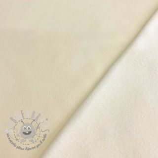Ecopelle per abbigliamento ecru