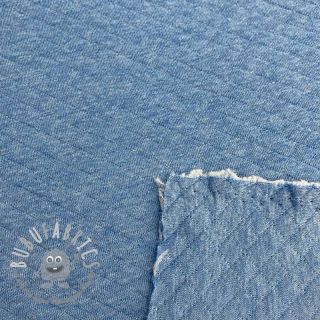 Felpa trapuntata blue melange