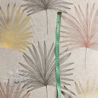 Tessuto decorativo Luxury palm metallic premium