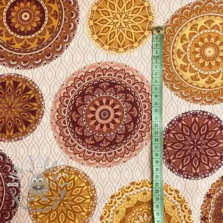 Tessuto decorativo premium Mandala circle