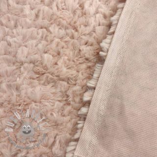 Pelliccia sintetica Curly rose