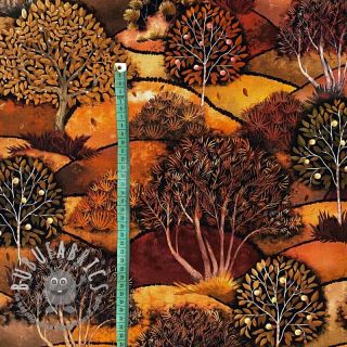 Tessuto decorativo Forest hill autumn digital print