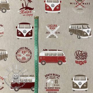 Tessuto decorativo Linenlook Premium VW California Paradise