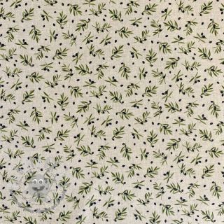 Tessuto decorativo Linenlook premium Black Olive