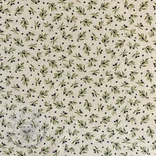 Tessuto decorativo Linenlook premium Black Olive