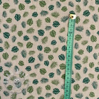 Tessuto decorativo Linenlook premium Jungle Leaf Monstera