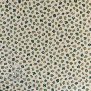 Tessuto decorativo Linenlook premium Jungle Leaf Monstera