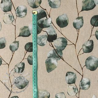 Tessuto decorativo Linenlook Eucalyptus Leaves