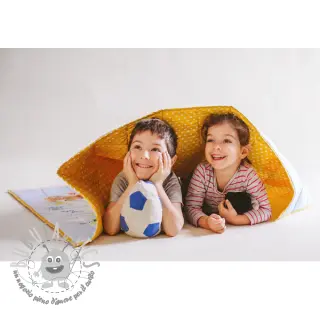 Tessuto di cotone Petit stars yellow