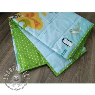 Tessuto di cotone Petit stars lime