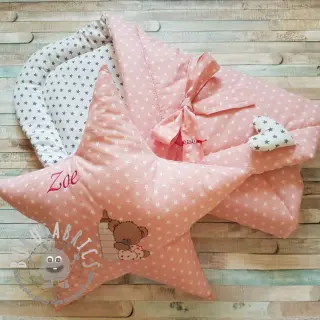 Tessuto di cotone Petit stars mint
