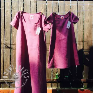 Mussola/Doppia garza purple ORGANIC