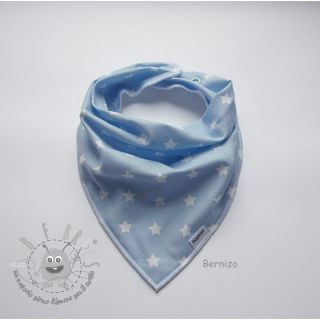 Tessuto di cotone Petit stars light blue