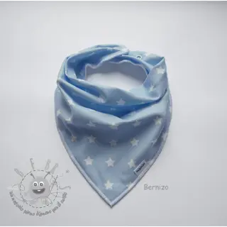 Tessuto di cotone Petit stars light blue