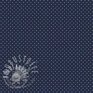 Tessuto di cotone Petit dots navy