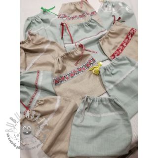 Lino prelavato mint