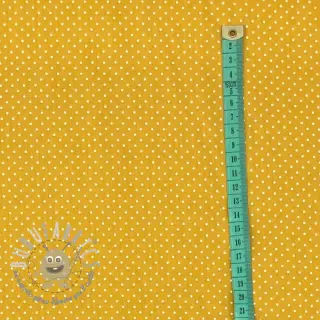 Tessuto di cotone Petit dots ochre