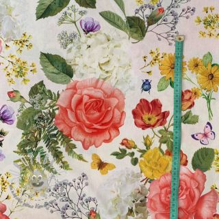 Tessuto decorativo con trattamento al teflon ROSE GARDEN