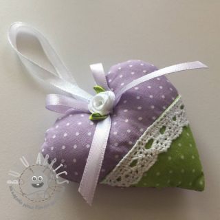 Tessuto di cotone Petit dots lilac