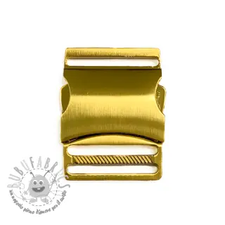 Fibbia a tre denti in metallo 40 mm gold
