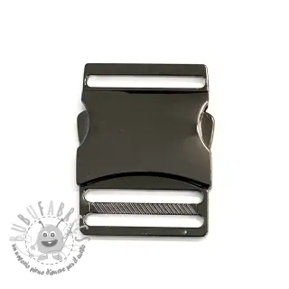 Fibbia a tre denti in metallo 40 mm anthracite