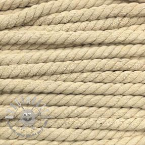 Cordino di cotone ritorto 12 mm off white