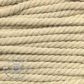Cordino di cotone ritorto 12 mm off white