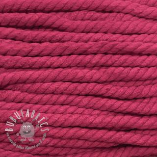 Cordino di cotone ritorto 12 mm fuchsia
